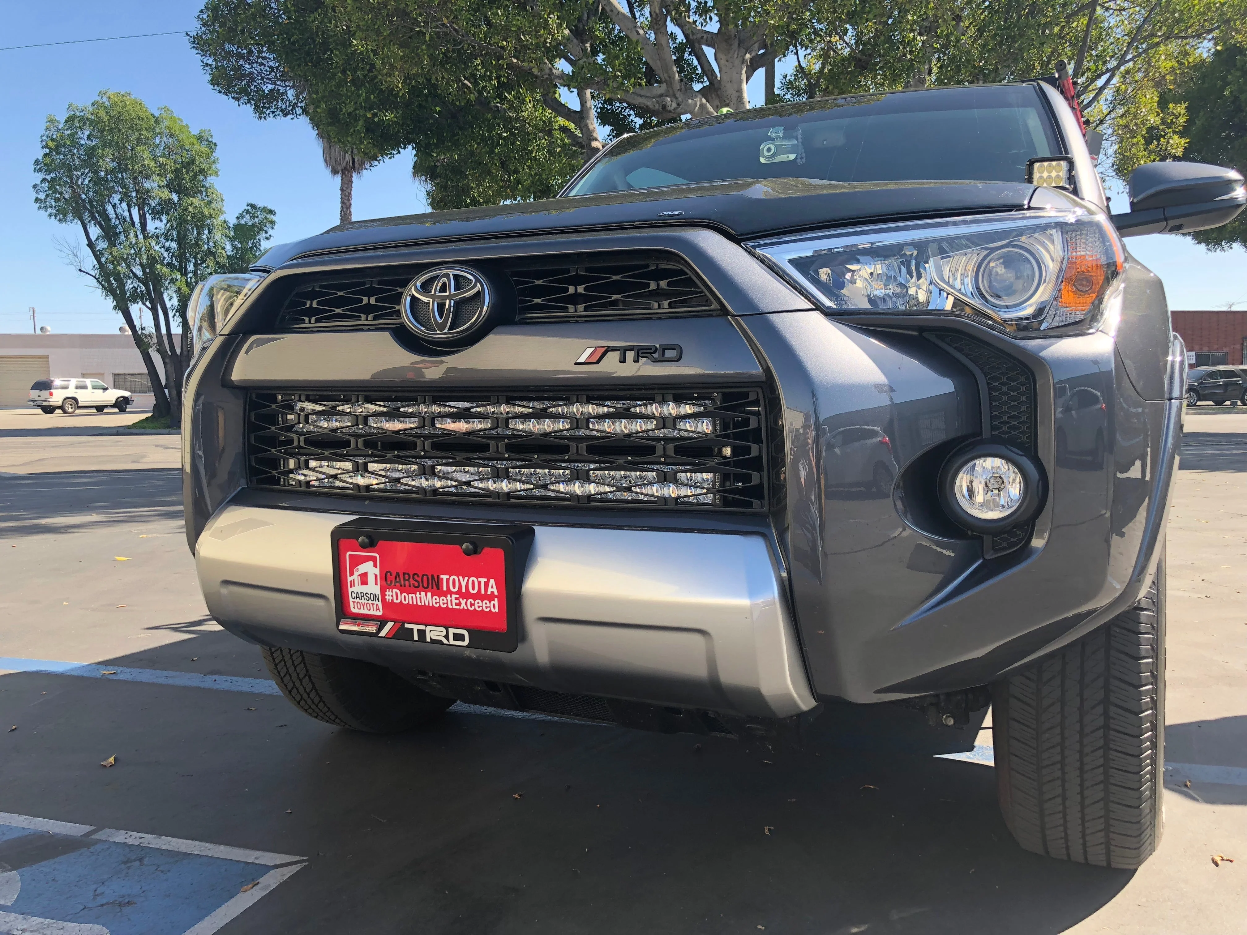 32" Hidden Grille LED Light Bar Brackets Kit Fits 2014-2024 Toyota 4Runner - Image 2
