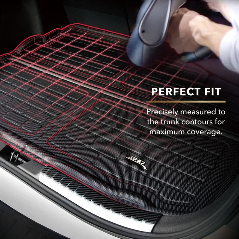 3D MAXpider 15-20 Chevrolet Tahoe Kagu Black Behind 2Nd Row Cargo Liner - Image 5
