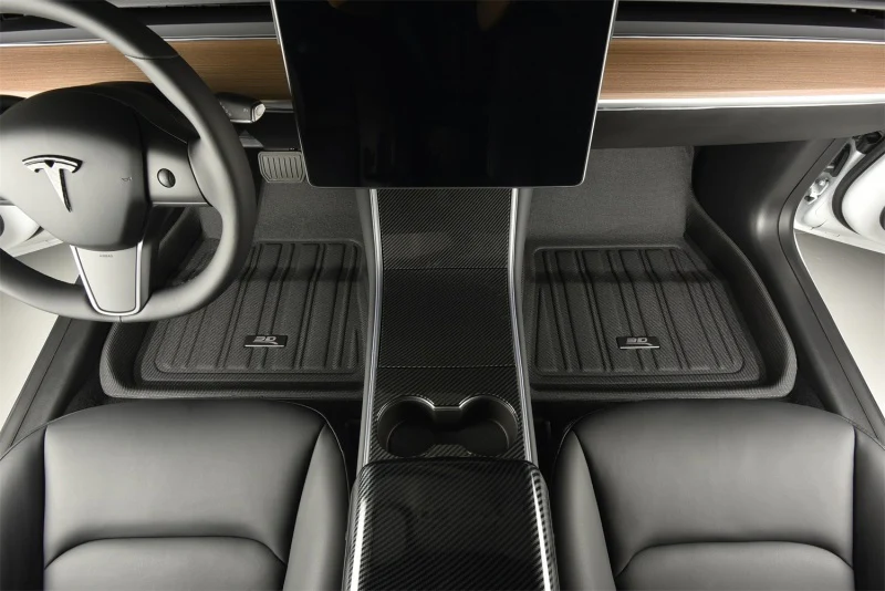 3D MAXpider 2026 Tesla Model Y Juniper Elitect 1st & 2nd Row Floormats - Black - Image 2