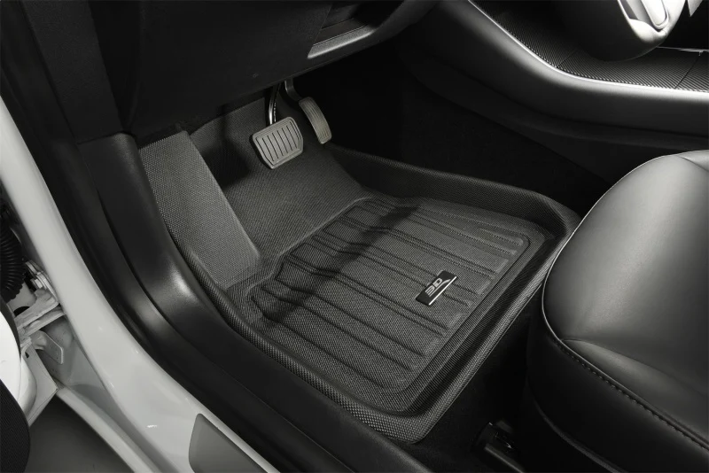 3D MAXpider 2026 Tesla Model Y Juniper Elitect 1st & 2nd Row Floormats - Black - Image 5