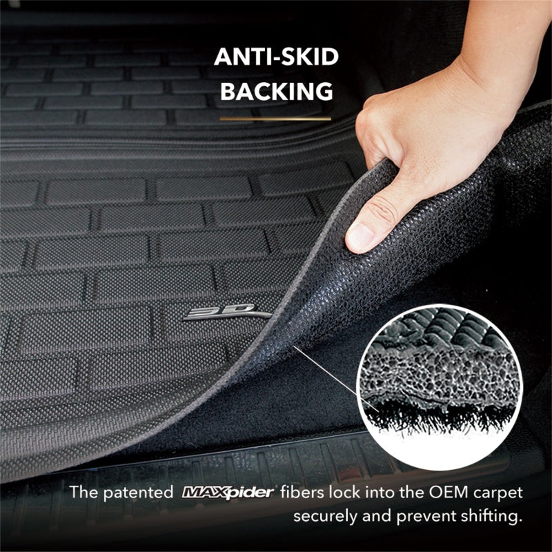 3D MAXpider 22-23 Tesla Model X 5-Seats Kagu Cargo Liner - Black - Image 3