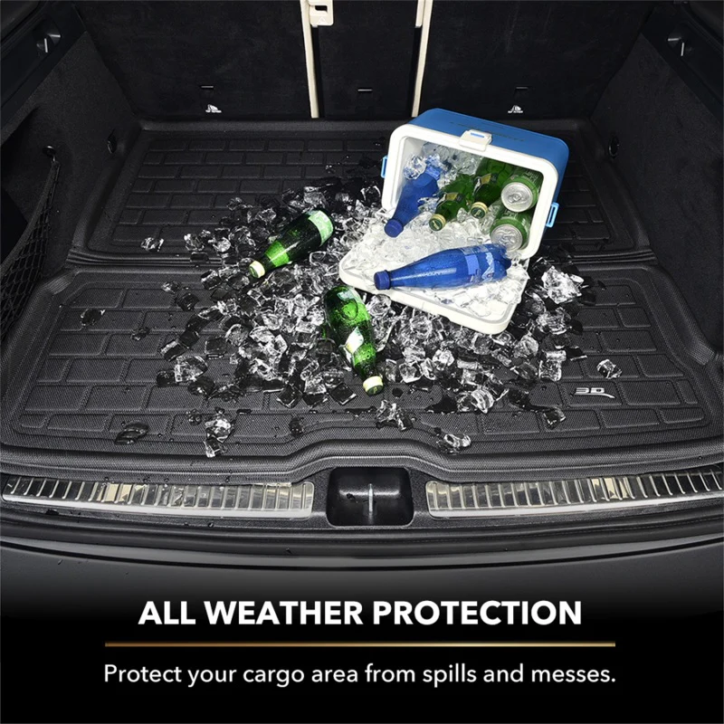 3D MAXpider 22-23 Tesla Model X 5-Seats Kagu Cargo Liner - Black - Image 4