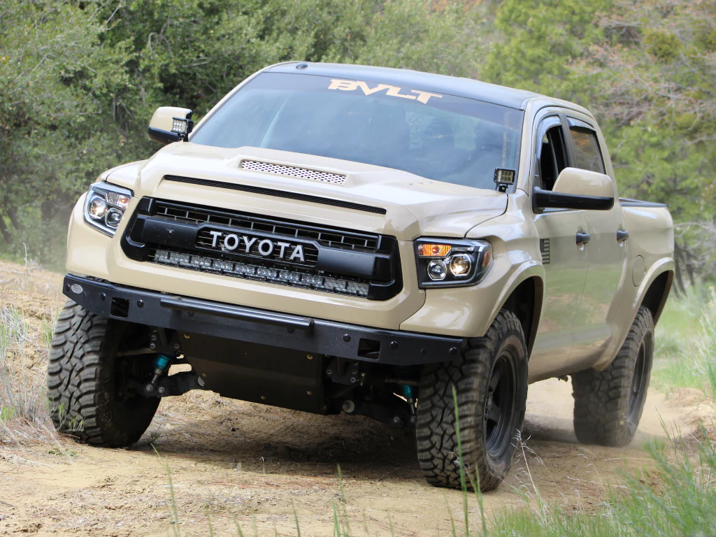42" Hidden Grille Curved LED Light Bar Mounting Brackets For 2014-2021 Toyota Tundra - Image 3