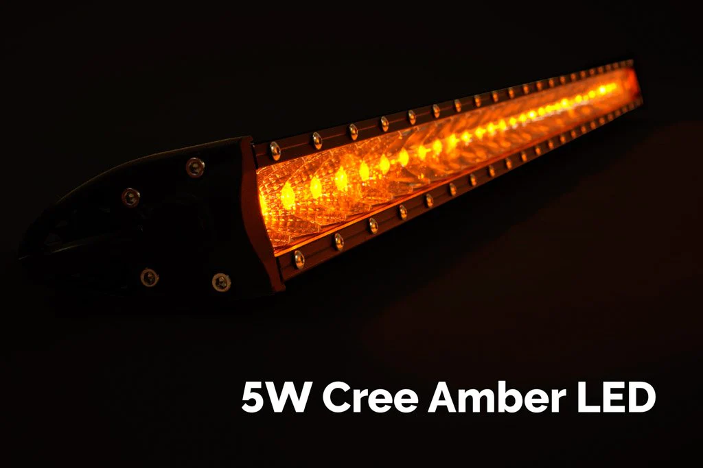 42" Slim Single Row LED Bar (Amber) - Image 3