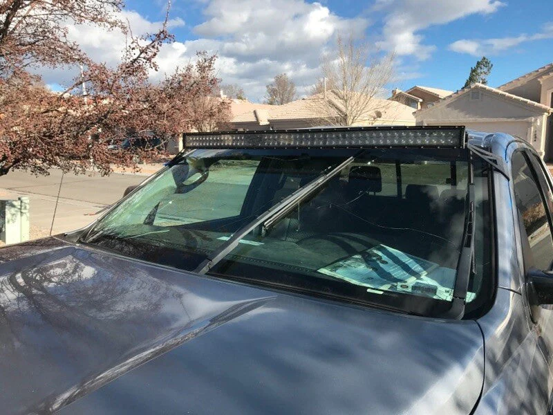52" Curved LED Light Bar Roof Brackets Kit For 2007-2021 Toyota Tundra - Image 9