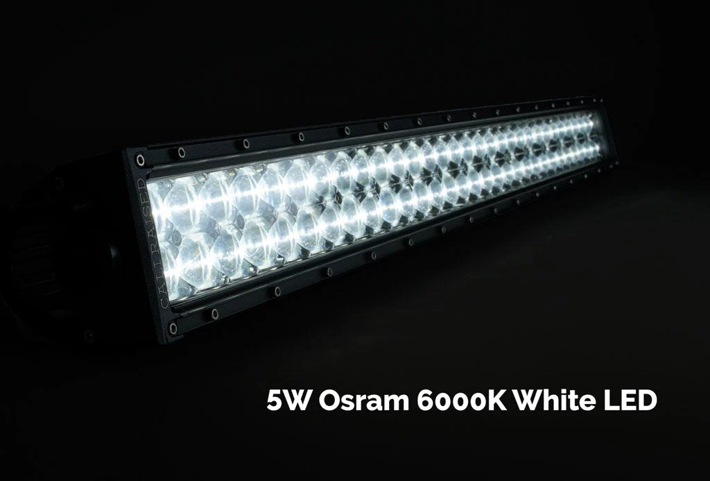 8" Dual Row 5D Optic OSRAM LED Bar - Image 3