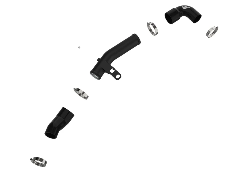aFe 19-22 Hyundai Veloster N L4 2.0L (t) BladeRunner 2-1/2in Aluminum Hot Charge Pipe - Black - Image 6