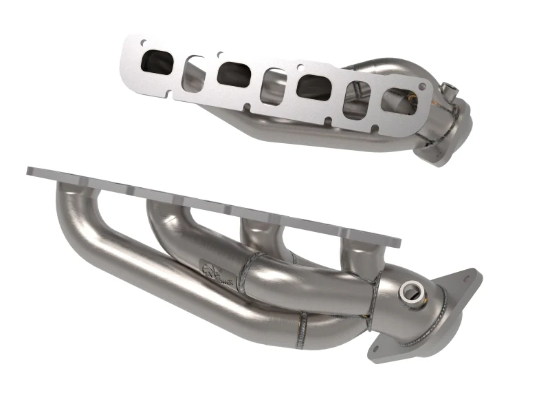 aFe 21-22 Jeep Wrangler 392 Twisted Steel Header 1-7/8 IN to 2-3/4 IN 304 w/ Raw Finish - Image 4