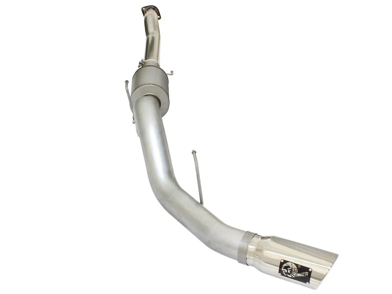 aFe Atlas Exhausts 4in Cat-Back Aluminized Steel Exhaust 2015 Ford F-150 V6 3.5L (tt) Polished Tip - Image 2