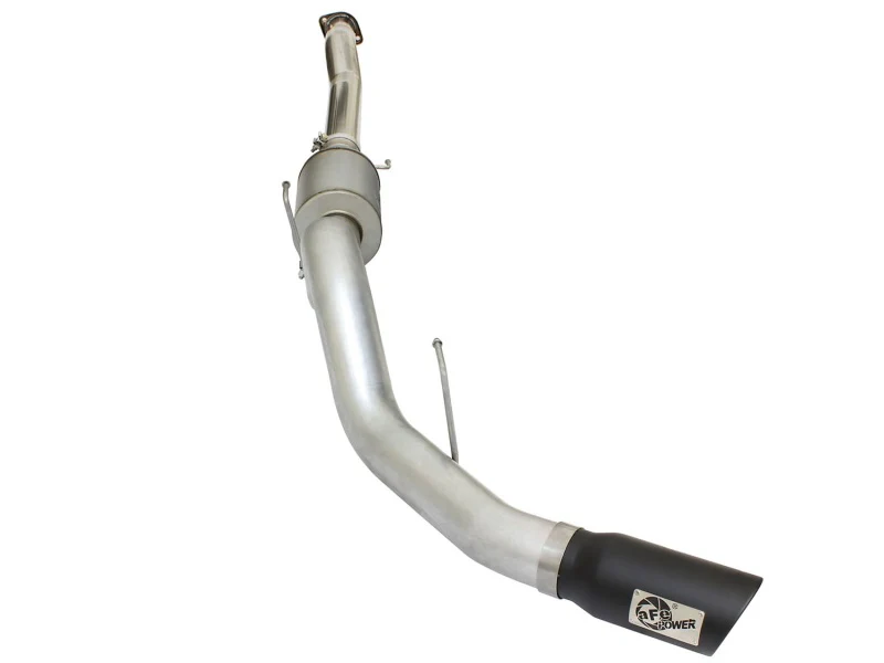 aFe Atlas Exhausts 4in Cat-Back Aluminized Steel Exhaust Sys 2015 Ford F-150 V6 3.5L (tt) Black Tip - Image 2