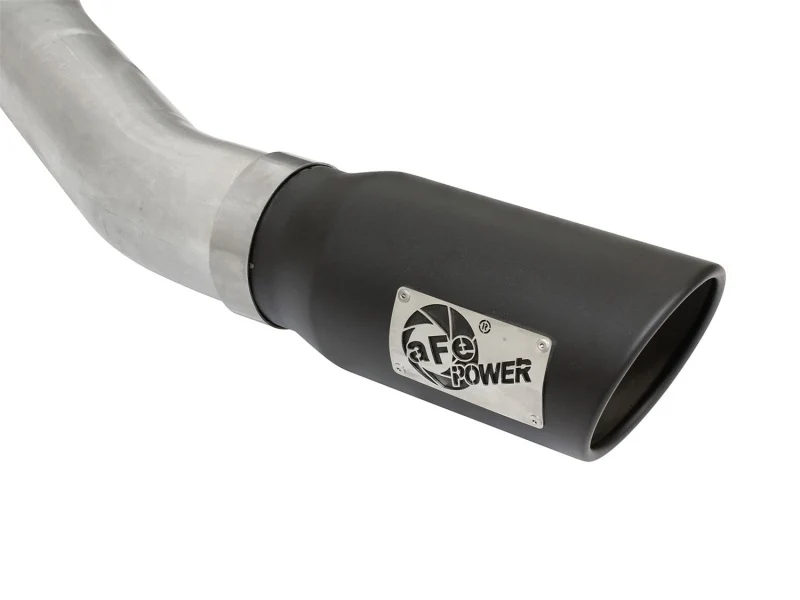 aFe Atlas Exhausts 4in Cat-Back Aluminized Steel Exhaust Sys 2015 Ford F-150 V6 3.5L (tt) Black Tip - Image 5
