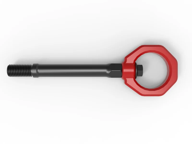 aFe CONTROL Front Tow Hook Red - Image 5