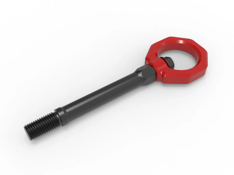 aFe CONTROL Front Tow Hook Red - Image 7