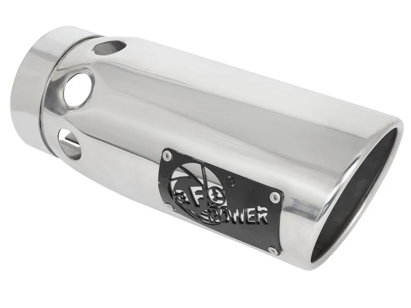 aFe Large Bore-HD 4in 409SS DPF-Back Exhaust System w/Polished Tips 20 GM Diesel Trucks V8-6.6L - Image 8