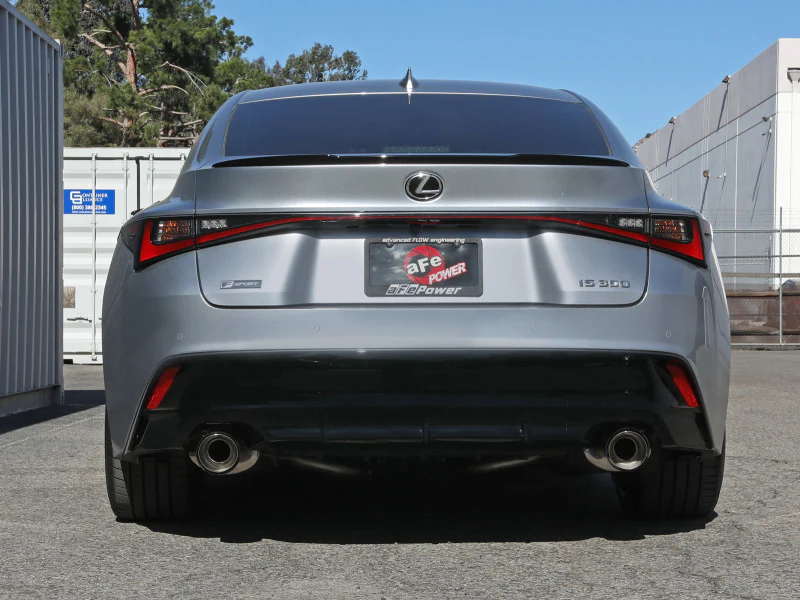 aFe Lexus IS350 14-22 V6-3.5L Takeda Axle-Back Exhaust System- Carbon Fiber Tip - Image 4