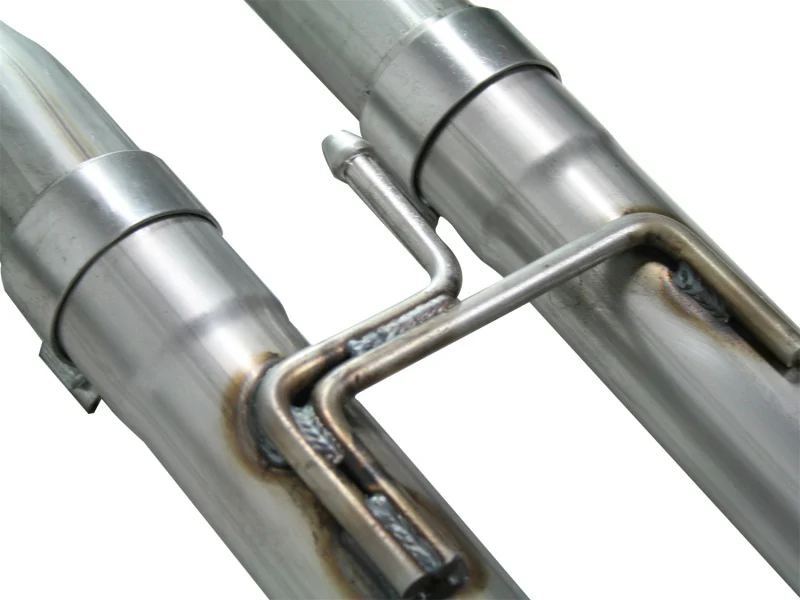 aFe MACHForce XP Exhaust Cat-Back 2.5/3in SS-409 w/ Polished Tip 04-12 Nissan Titan V8 5.6L - Image 5