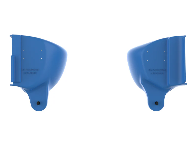 aFe Magnum FORCE Dynamic Air Scoop 15-18 BMW M3/15-20 M4 - Blue - Image 5