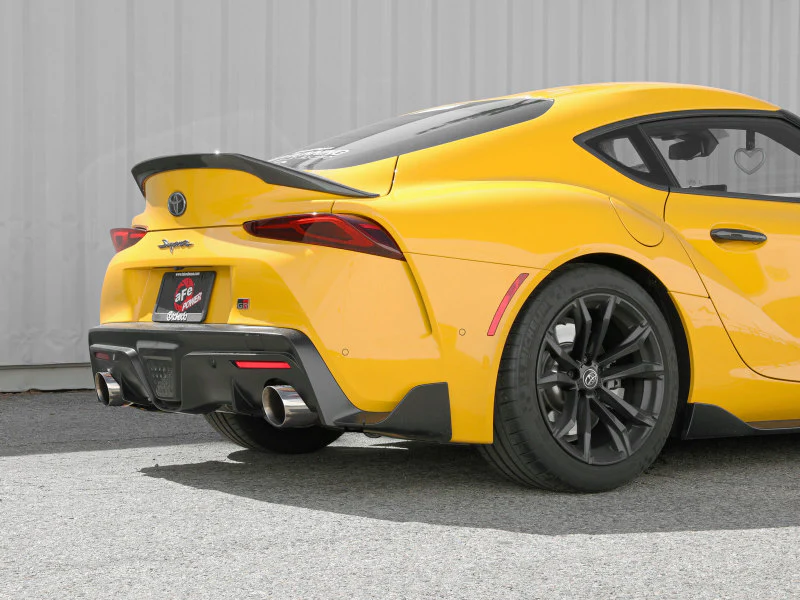 aFe POWER Takeda 2021 Toyota Supra 2.0L (t) 2.5in-3in 304 SS CB Exhaust w/ Polished Tips - Image 4