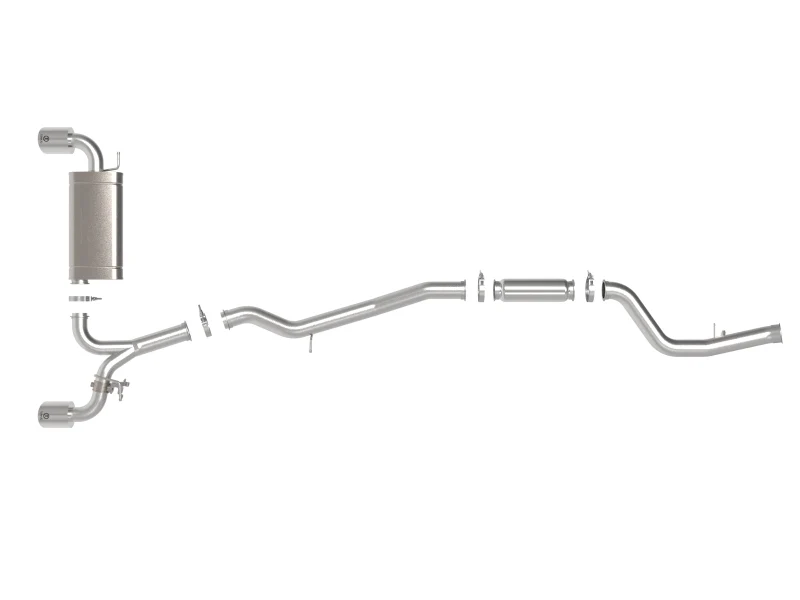 aFe POWER Takeda 2021 Toyota Supra 2.0L (t) 2.5in-3in 304 SS CB Exhaust w/ Polished Tips - Image 7