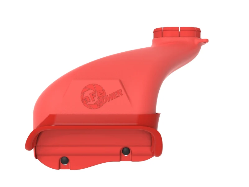 aFe Rapid Induction Dynamic Air Scoop 2021+ Ford F-150V6/V8 - Red - Image 7