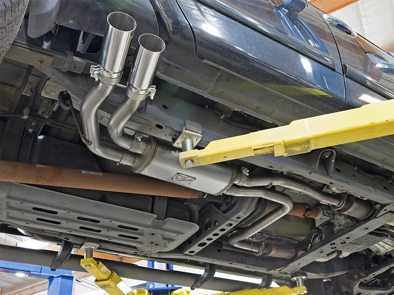aFe Rebel Series 3in SS Cat-Back Exhaust System w/ Polished Tip 04-15 Nissan Titan V8 5.6L - Image 2