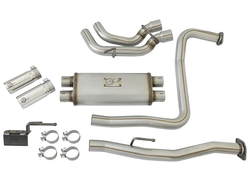 aFe Rebel Series 3in SS Cat-Back Exhaust System w/ Polished Tip 04-15 Nissan Titan V8 5.6L - Image 7
