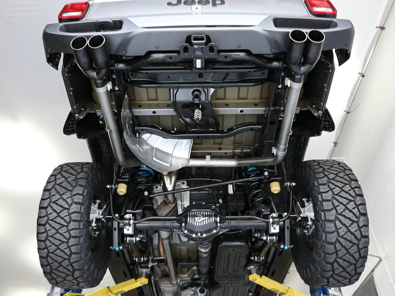 aFe Vulcan Series 3in-2-1/2in 304 SS Cat-Back 2020 Jeep Gladiator (JT) V6-3.6L w/ Black Tips - Image 4