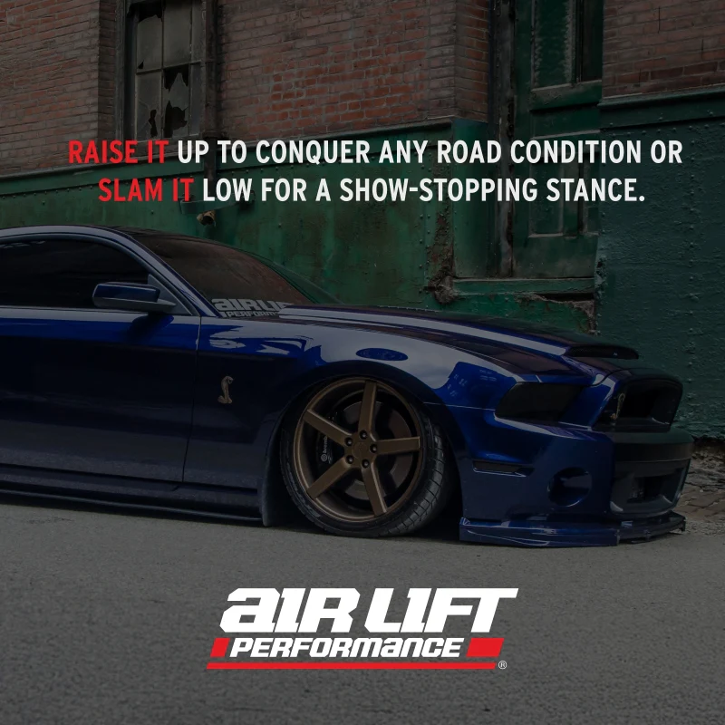 Air Lift Performance 2005-2014 Ford Mustang (S197) Rear Kit (3/8 Fittings Not Included) - Image 7