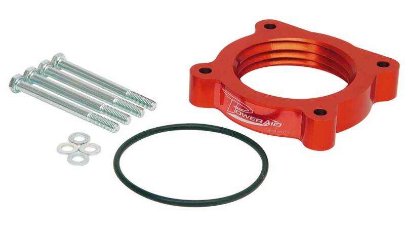 Airaid 04-13 Nissan Titan / Armada 5.6L 04-10 Infiniti QX-56 5.6L PowerAid TB Spacer- Black - Image 2