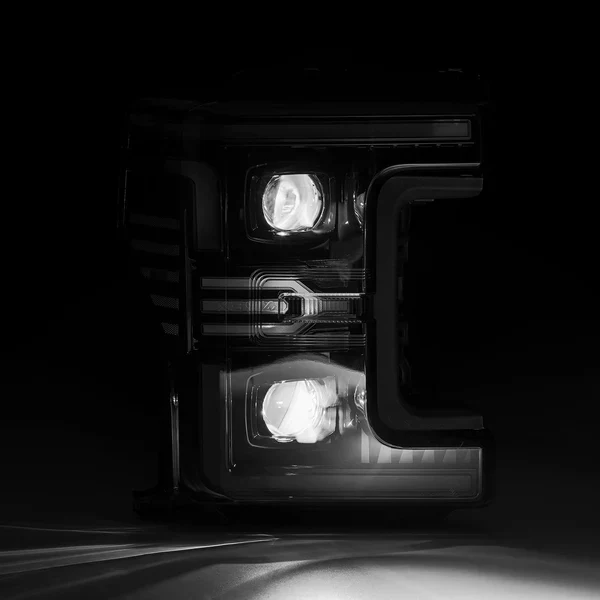 AlphaRex 17-19 Ford Super Duty MKII LUXX-Series LED Projector Headlights Black - Image 7