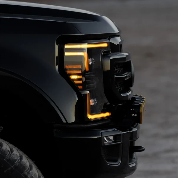 AlphaRex 20-22 Ford Super Duty NOVA-Series LED Projector Headlights Alpha-Black - Image 14