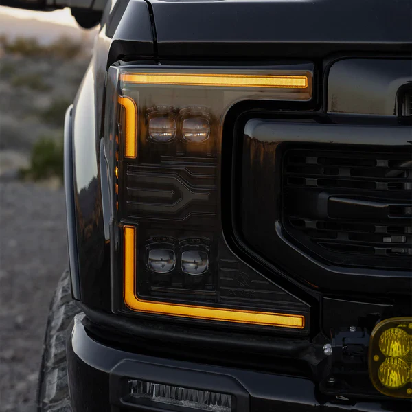 AlphaRex 20-22 Ford Super Duty NOVA-Series LED Projector Headlights Alpha-Black - Image 8