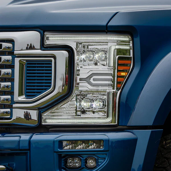 AlphaRex 20-22 Ford Super Duty NOVA-Series LED Projector Headlights Chrome - Image 5