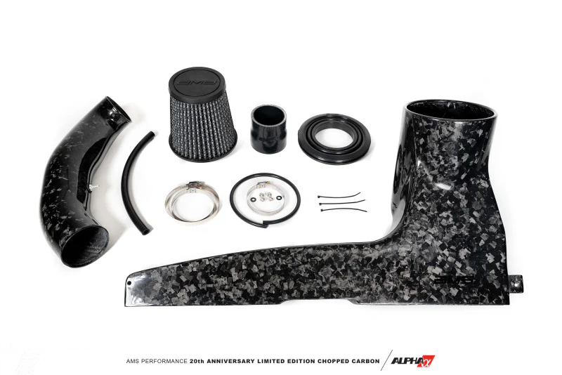 AMS Performance 2015+ VW Golf R MK7 Chopped Carbon Fiber Intake - Image 3