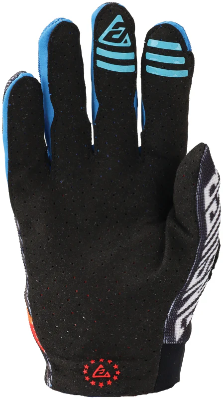 Answer Aerlite Drip Gloves Black/White/Rainbow - Small - Image 2