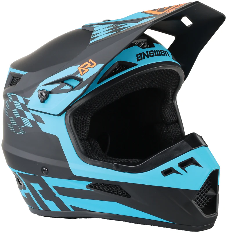 Answer AR1 Sweep Helmet Black/Astana/Hyper Orange Youth - Small - Image 2