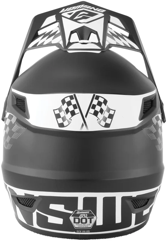 Answer AR1 Sweep Helmet Black/White Youth - Medium - Image 4