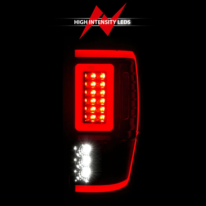 ANZO 19-22 Ford Ranger Full LED Taillights w/ Lightbar Sequential Signal Black Housing/Clear Lens - Image 13
