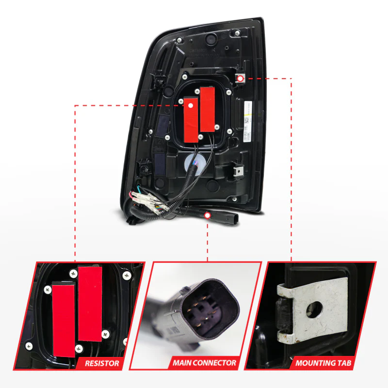 ANZO 19-24 RAM 2500/3500 Full LED Tail Lights SeqSig Black - Pair - Image 2