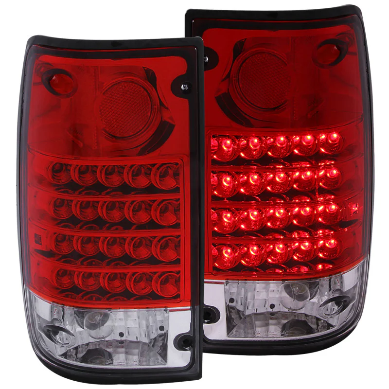 ANZO 1989-1995 Toyota Pickup LED Taillights Red/Clear - Image 2
