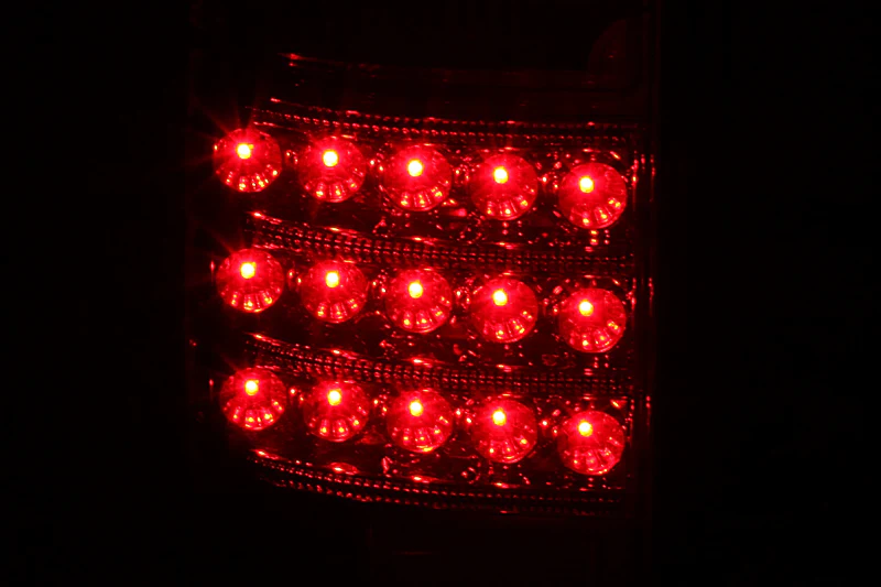 ANZO 1991-1997 Toyota Land Cruiser Fj LED Taillights Red/Clear - Image 3