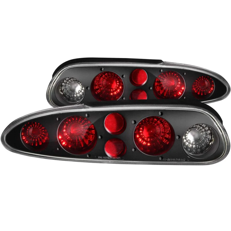 ANZO 1993-2002 Chevrolet Camaro Taillights Black - Image 2