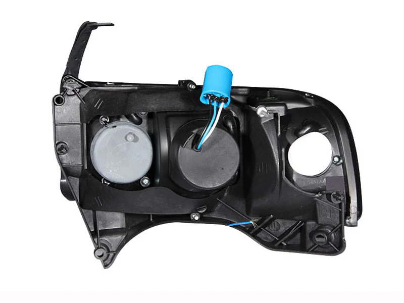 ANZO 1994-2001 Dodge Ram Crystal Headlights Chrome w/ LED - Image 7