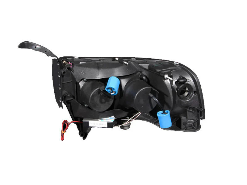 ANZO 1994-2001 Dodge Ram Projector Headlights w/ Halo Black - Image 4