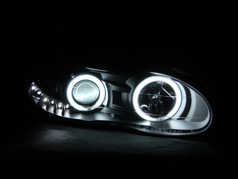 ANZO 1998-2002 Chevrolet Camaro Projector Headlights w/ Halo Black - Image 3