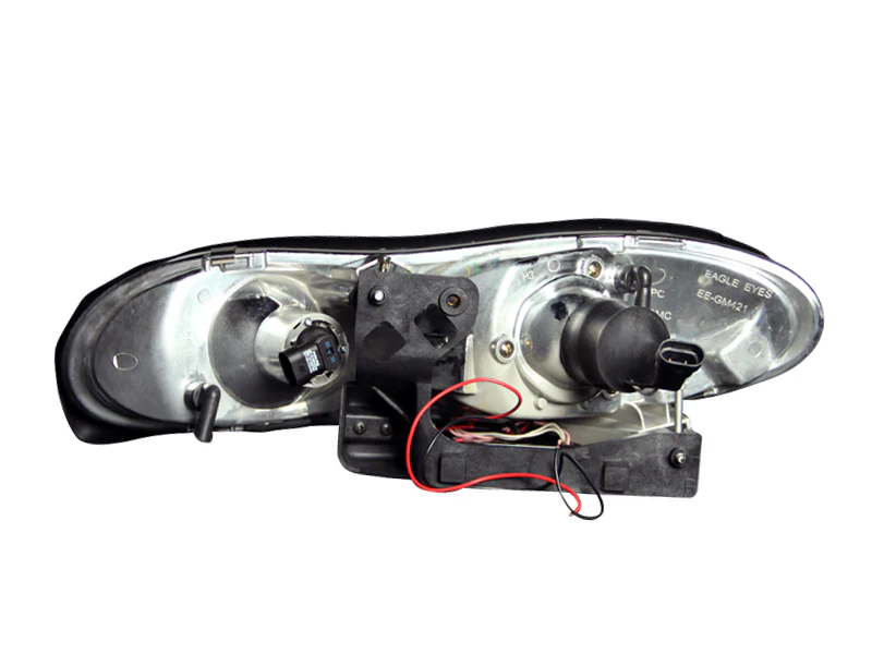 ANZO 1998-2002 Chevrolet Camaro Projector Headlights w/ Halo Black - Image 7