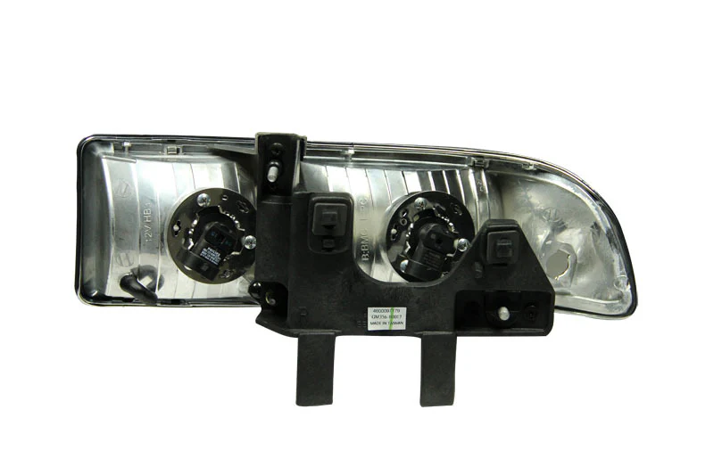 ANZO 1998-2005 Chevrolet S-10 Crystal Headlights Chrome - Image 3