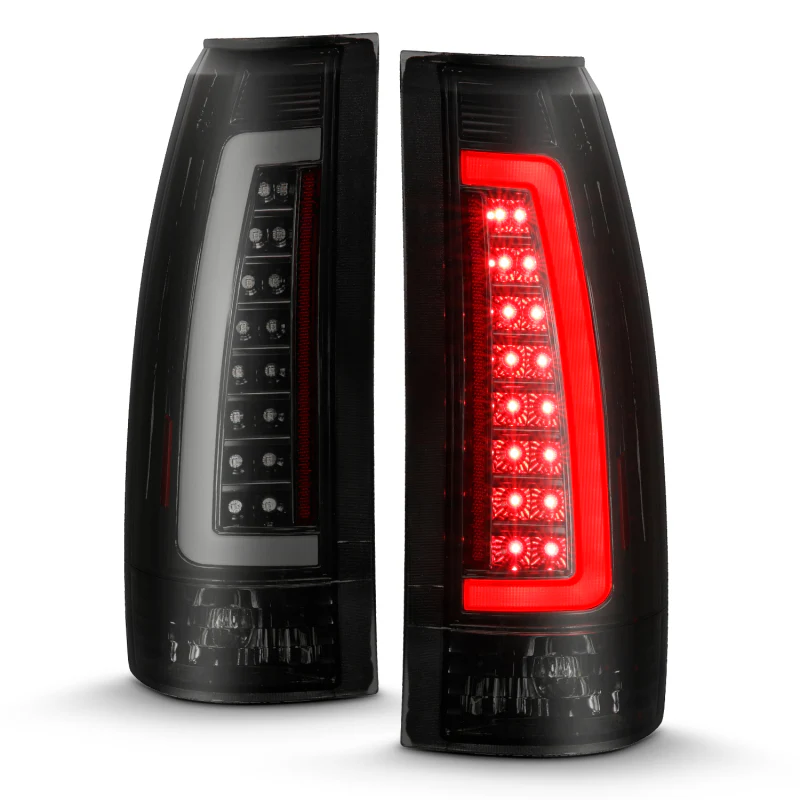 ANZO 1999-2000 Cadillac Escalade LED Taillights Black Housing Smoke Lens Pair - Image 10