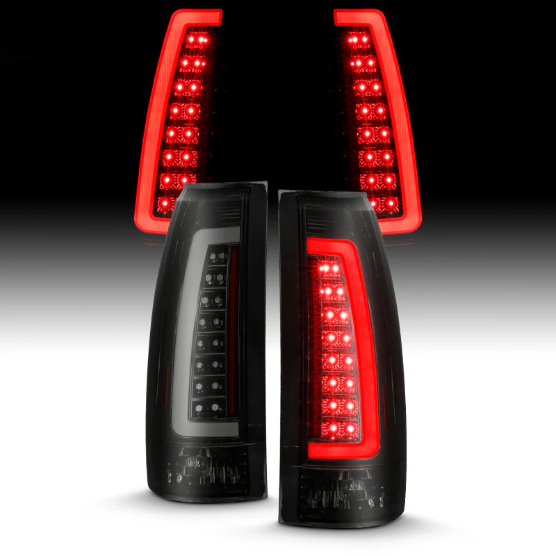 ANZO 1999-2000 Cadillac Escalade LED Taillights Black Housing Smoke Lens Pair - Image 13