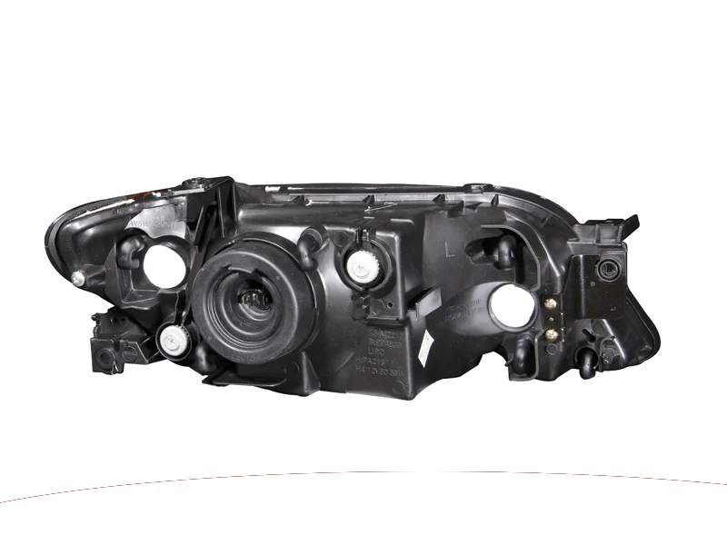ANZO 2001-2003 Mazda Protege Crystal Headlights Black - Image 5